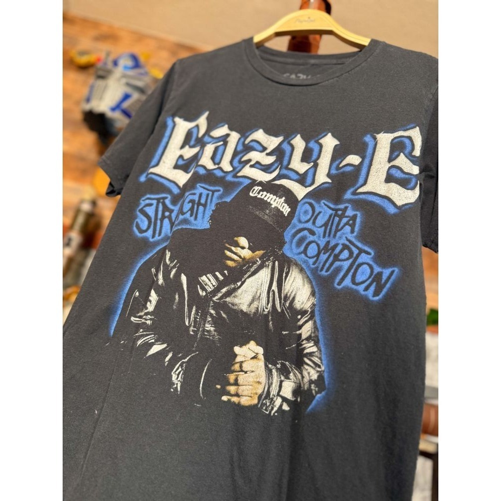 Eazy-E | Straight Outta Compton Graphic Tee Small Black T-Shirt